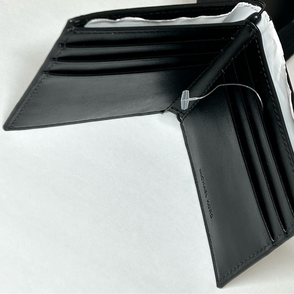 Michael Kors Men’s Slim Billfold Signature Wallet Black Jet Set Mens 86F2SMNF5B - Picture 8 of 16